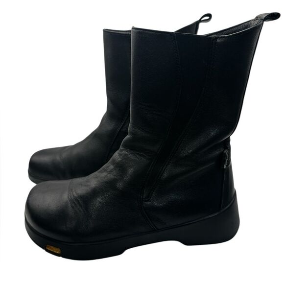 Birkenstock Shoes - Footprints by Birkenstock Architect Black Leather Mid-Calf Boots Womens EU 36